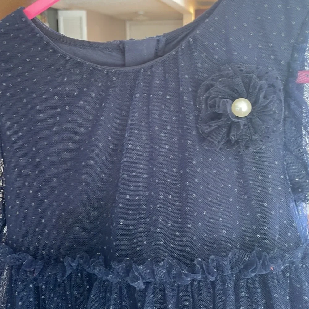 Beautiful  tulle dress from Abel and Lula. The color is navy blue. - Picture 3 of 5